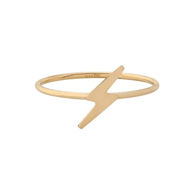 Gold-Filled  Lightning Wire Ring Size 7