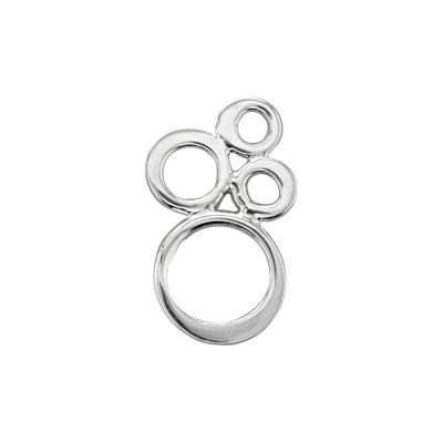 Sterling Silver Flat Small Bubbles Link