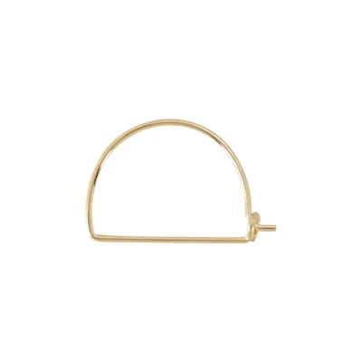 Gold-Filled Small Half Moon Wire Hoop