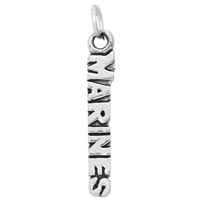 Sterling Silver Marines Military Service Charm
