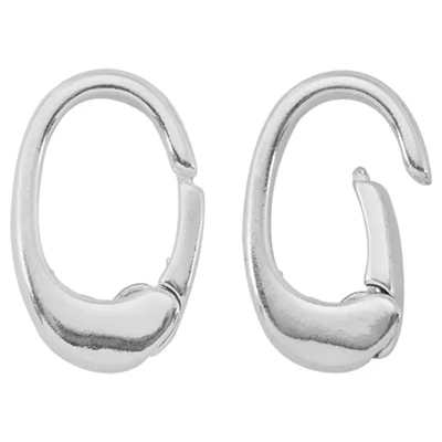 Sterling Silver Open Hinged Charm Holder Link