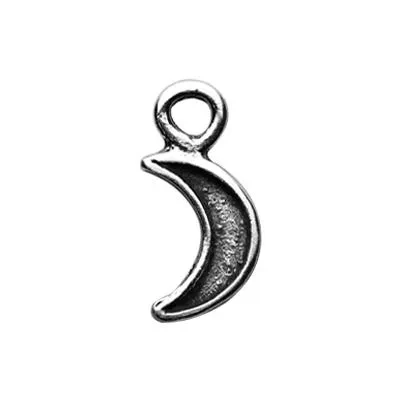 Sterling Silver Tiny Moon Charm