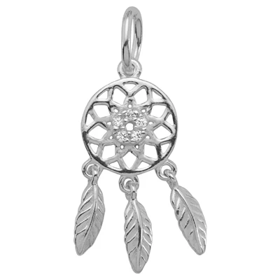 Sterling Silver Dreamcatcher Charm