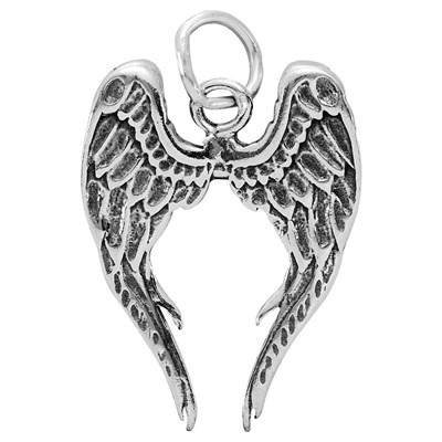 Sterling Silver Angel Wings of Protection Pendant