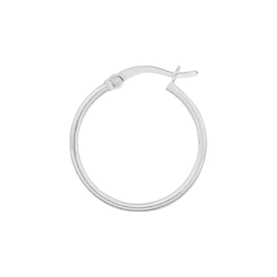 Sterling Silver 22mm Hinged Hoop Earrings