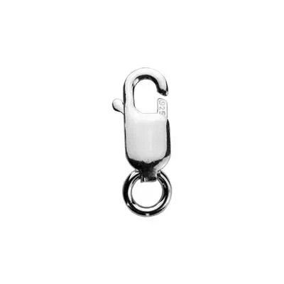 Sterling Silver 4x8 Standard Lobster Claw Clasp