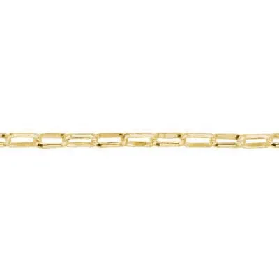 14K Gold Drawn Rolo Clip Chain Footage