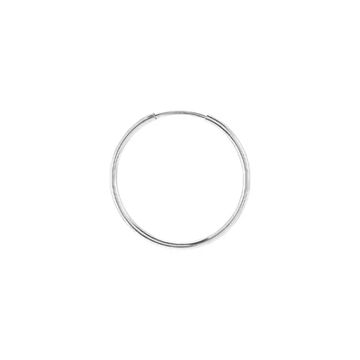 Sterling Silver 20mm Endless Hoops Earrings