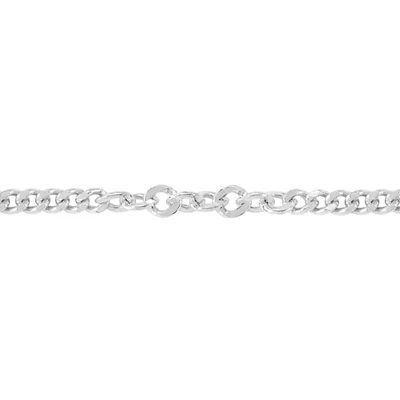 Sterling Silver Alternating Twisted Curb Chain Footage