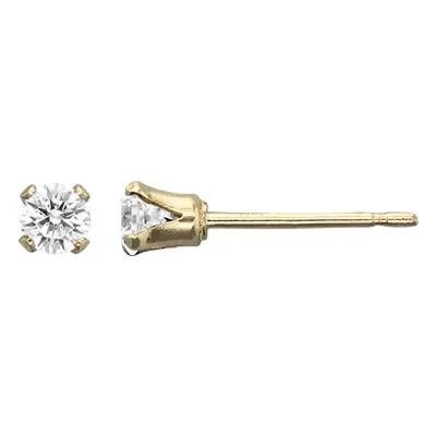 Gold-Filled 3mm CZ Post Earring