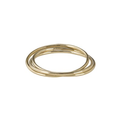 Gold-Filled Triple Fidget Ring Size 6
