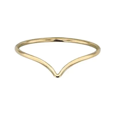 Gold-Filled Chevron Ring Size 9