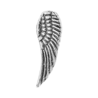 Sterling Silver Oxidized Wing Solder Ornament