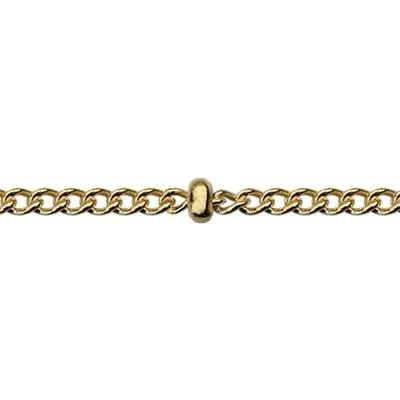 Gold-Filled 1.2mm Saturn Curb Chain Footage
