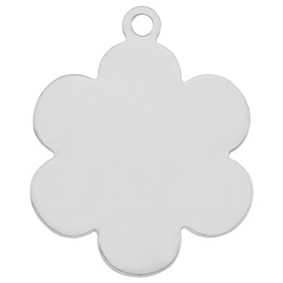 Sterling Silver Flower Pendant Blank