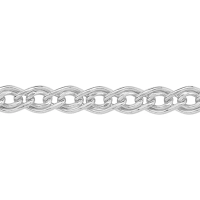 Sterling Silver Woven Nonna Chain Footage
