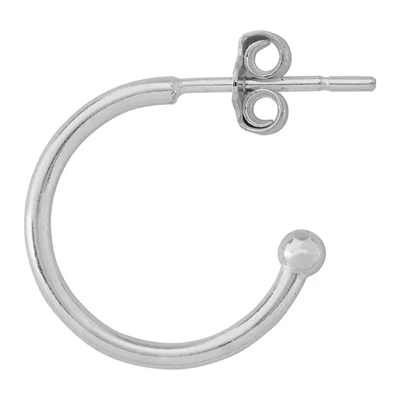 Sterling Silver Interchangeable Hoop Post Earring