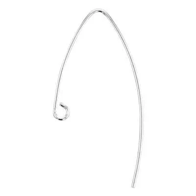 Sterling Silver Short Front V-Wire Earwire