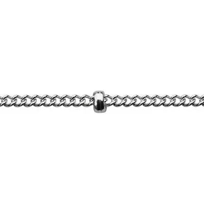 Sterling Silver 1mm Saturn Curb Chain Footage