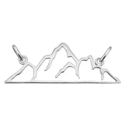 Sterling Silver Mountain Cutout Link