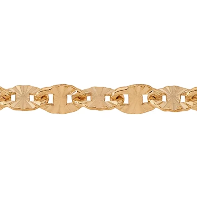 Gold-Filled 2.8mm Starburst Pattern Chain Footage