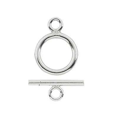 Sterling Silver Small Basic Toggle Clasp