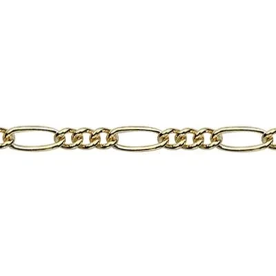 Gold-Filled 1.5mm Figaro Chain Footage