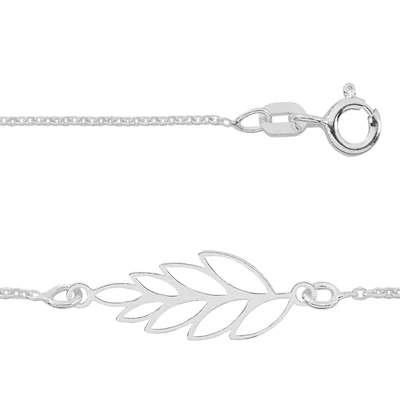 Sterling Silver 18 Inch Fern Chain Necklace