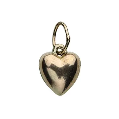 Gold-Filled Puff Heart Charm