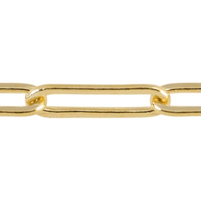 Gold-Filled 3.8mm Drawn Flat Cable Clip Chain Footage