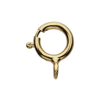 Gold Plated Sterling Slver Spring Ring Clasp