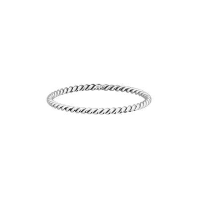 Sterling Silver Twisted Wire Ring Size 5