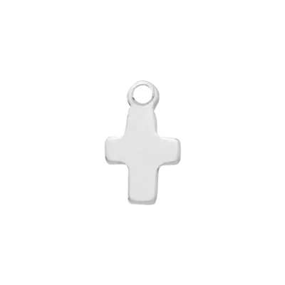 Sterling Silver USA Tiny Cross Charm
