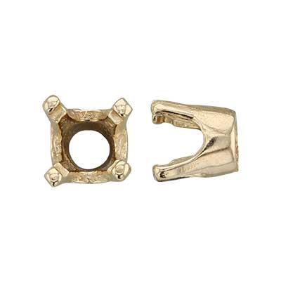14Kt Gold 4mm Charm Prong Setting
