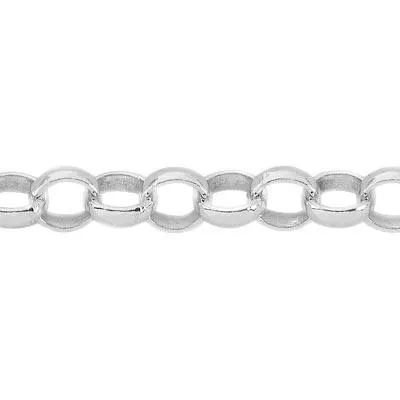 Sterling Silver 3.3mm Open Rolo Chain Footage