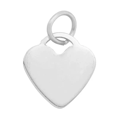 Sterling Silver 12mm Heart Lock Blank