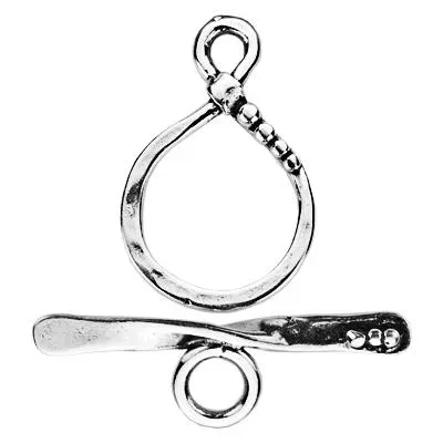 Sterling Silver Eternity Toggle