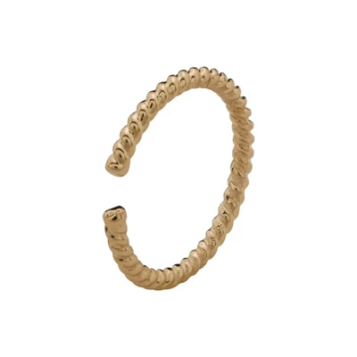 14k Gold Twist Nose Hoop