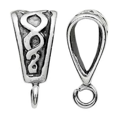 Sterling Silver Woven Design Bail