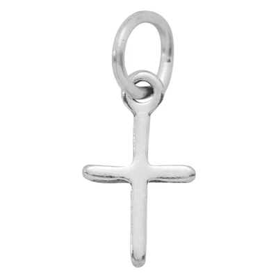 Sterling Silver Cast Tiny Cross Charm