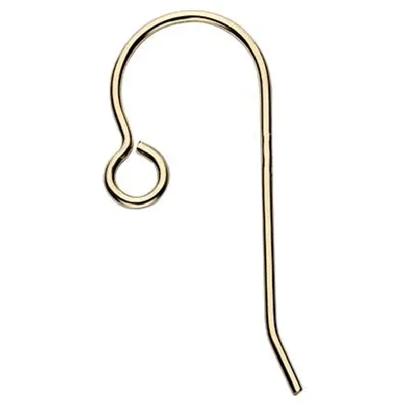 100 or 500 Pieces: KC Gold / Light Gold Plated Fish Hook Earring Wires with  Spring and Ball