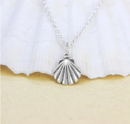 Sterling silver seashell necklace