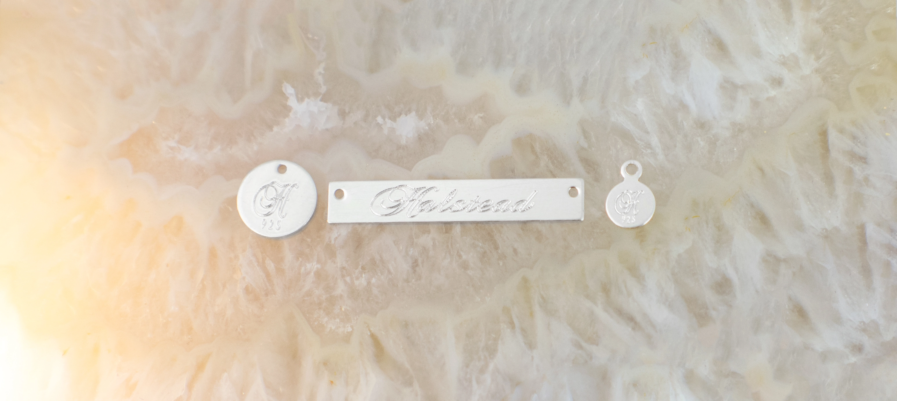 Engraved Sterling Silver Tags