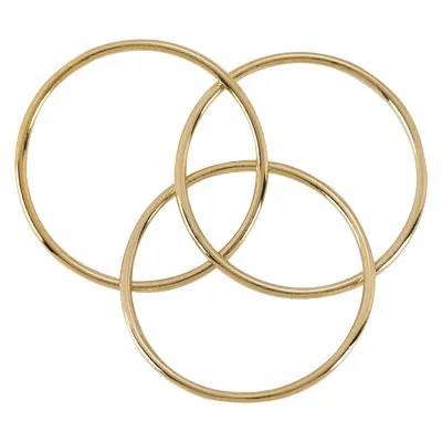 Gold-Filled Triple Fidget Ring Size 8