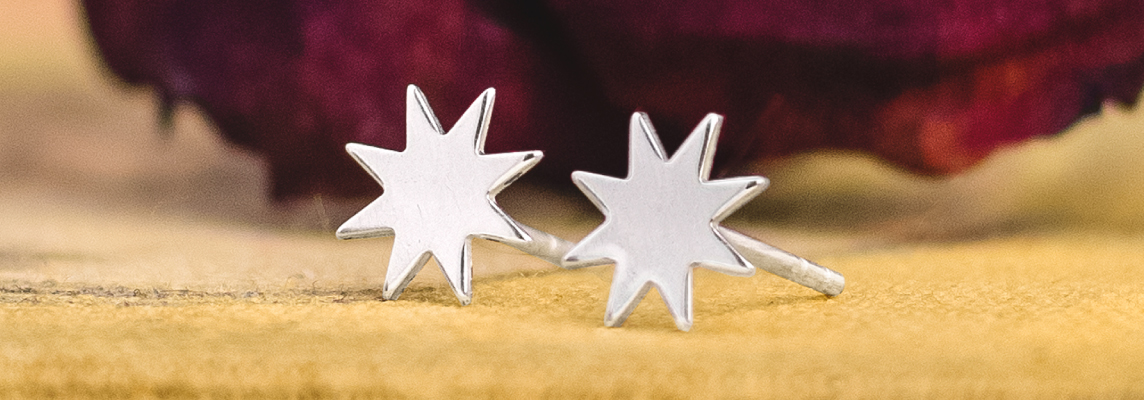 Sterling Silver Starburst earrings